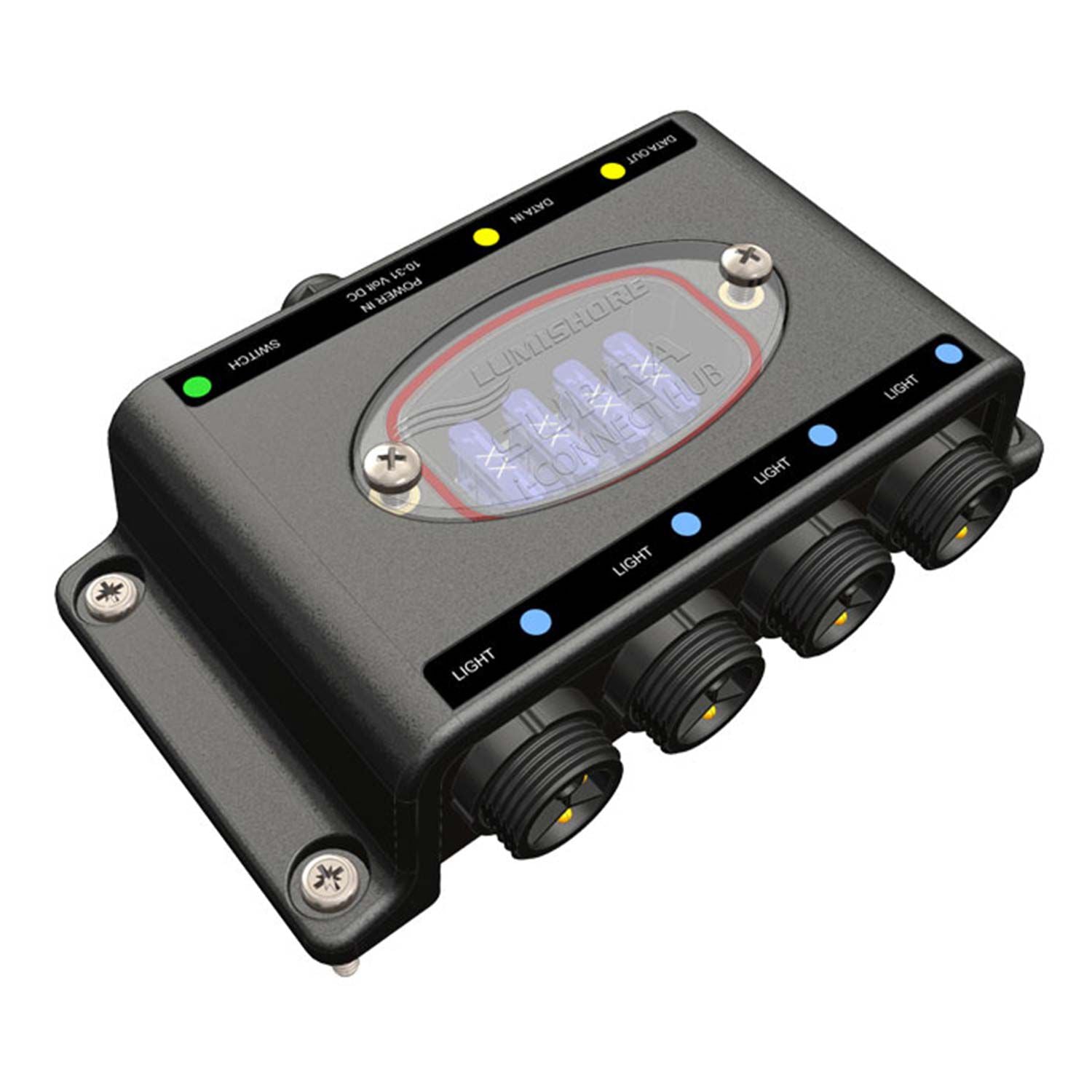 Lumishore i-Connect Hub Kit, For Lumishore SUPRA THX/TIX Lights, Up to 4 Lights, 10.5-31V DC, IP68 — Quality Boat Parts