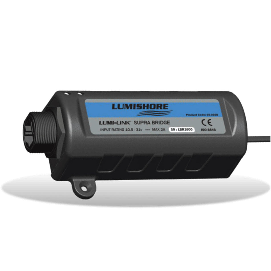 Lumishore SUPRA Bridge Module, Requires SUPRA i-Connect Hub, 10.5-31V, IP67 — Quality Boat Parts