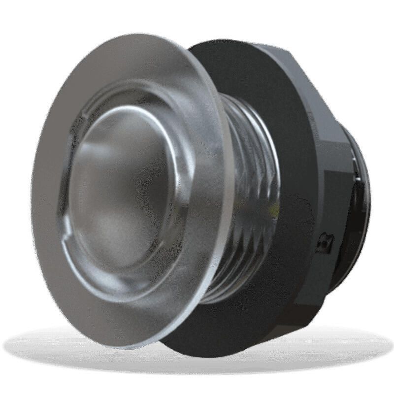 Lumishore LUX LW25 Livewell Light, CRGBW LED, Chrome Bezel, IP68 — Quality Boat Parts