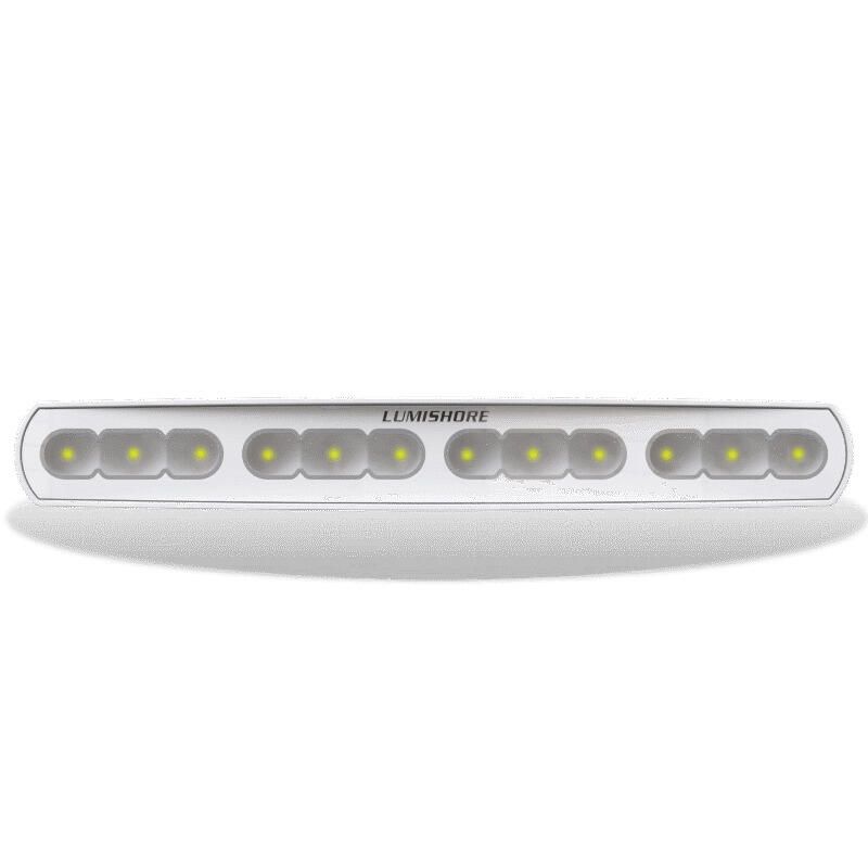 Lumishore ECLIPSE 18 in LED Flood Light, 10,000 Lumens, White Light 5500K, 10.5-31V DC, IP68, 70-90° Oval Beam, Dimmable — Quality Boat Parts