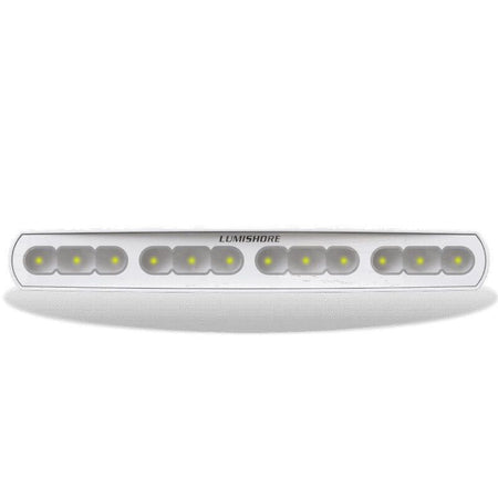 Lumishore ECLIPSE 18 in LED Flood Light, 10,000 Lumens, White Light 5500K, 10.5-31V DC, IP68, 70-90° Oval Beam, Dimmable — Quality Boat Parts
