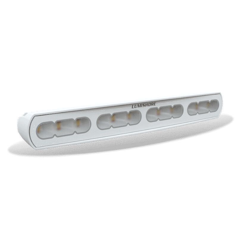 Lumishore LUX 18 in CRGBW LED Flood Light, 7,500 lm, 10.5-31V, IP68 — Quality Boat Parts