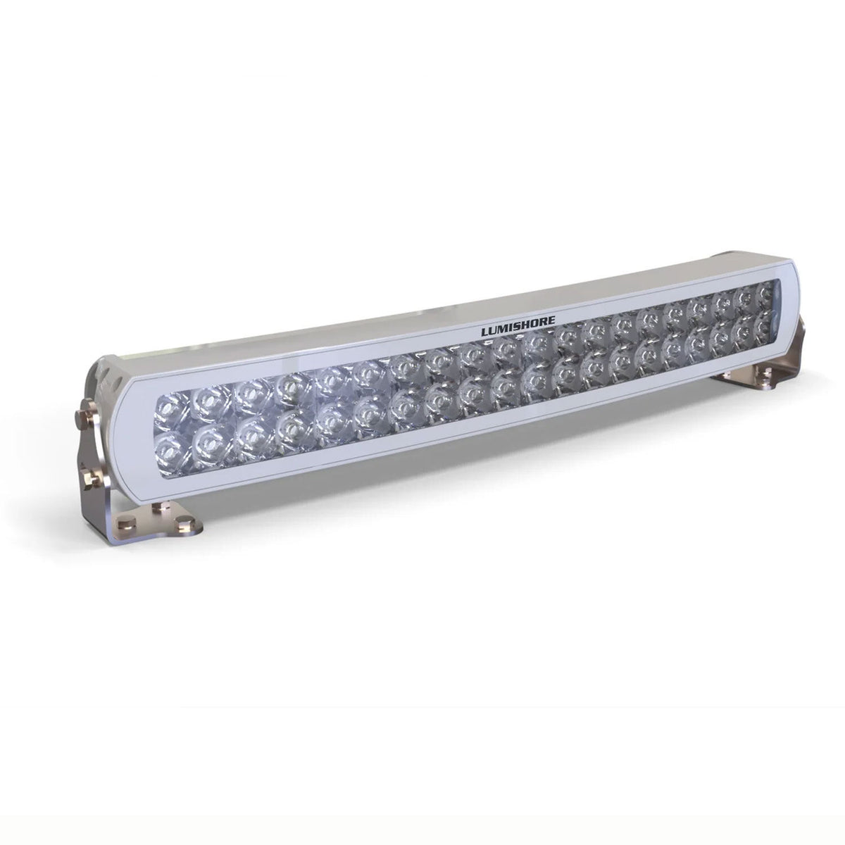 Lumishore 40 in Curved Above-Water LED Light Bar, White 5000K, 10.5-31V DC, IP68, 31,680 Fixture Lumens — Quality Boat Parts