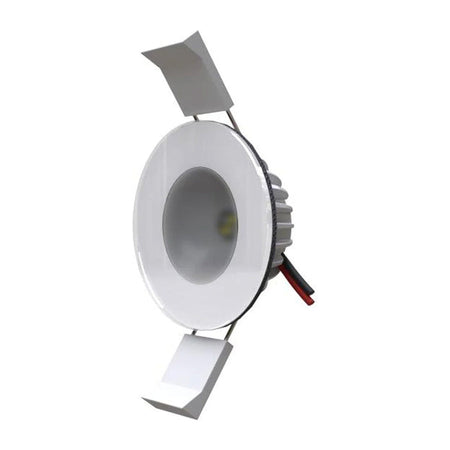 Lumishore Eclipse DL55 LED Downlight, 12V, IP67, 2in Cutout, White Light, White Finish — Quality Boat Parts