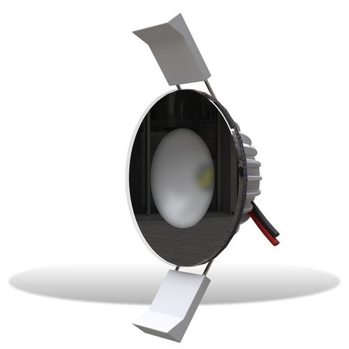 Lumishore ECLIPSE DL55 LED Downlight, Dual-Color Blue/White, 5000K White, 12V DC (10-15V), IP67, 64mm Bezel, 2in Cutout, Black Finish — Quality Boat Parts