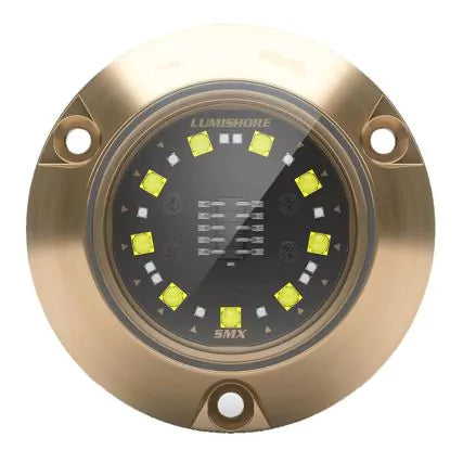 Lumishore ECLIPSE SMX24 LED Surface Mount Underwater Light, Dual-Color Blue/White, 12/24V, 3,100 lm — Quality Boat Parts