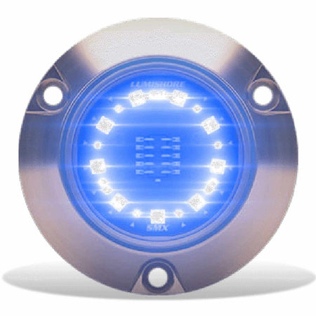 Lumishore ECLIPSE SMX24 LED Surface Mount Underwater Light, Dual-Color Blue/White, 12/24V, 3,100 lm — Quality Boat Parts
