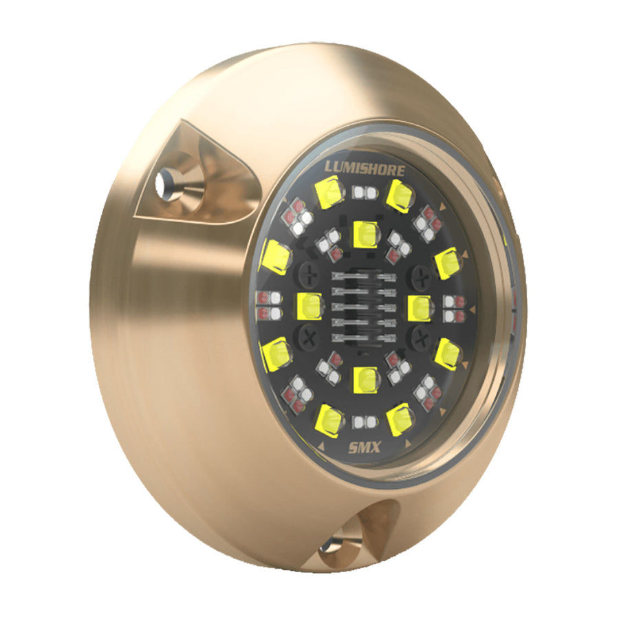 Lumishore SMX94 Surface Mount Underwater LED Light, RGBW Color Select, 6,000 Fixture Lumens, 10.5-31V DC, IP68 — Quality Boat Parts