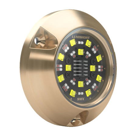 Lumishore SMX94 Surface Mount Underwater LED Light, RGBW Color Select, 6,000 Fixture Lumens, 10.5-31V DC, IP68 — Quality Boat Parts