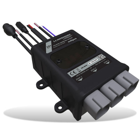 Lumishore ECLIPSE Command Center Lighting Control Module, MFD Ethernet Control, 12V Only, IP67, 3-Zone, 10A per Zone, Wi-Fi — Quality Boat Parts