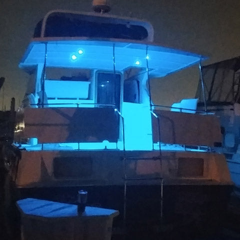 Plash - Gravity Red, Green and Blue LED Deck Light - 1.2W, 0.2A, IP67, 12-24V — Quality Boat Parts