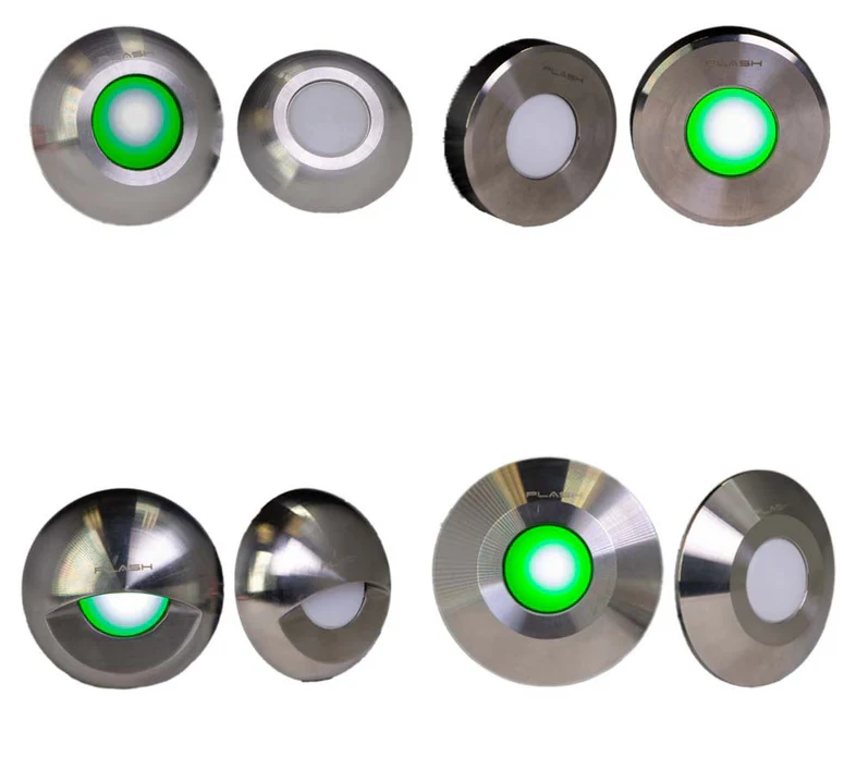 Plash - Gravity Red, Green and Blue LED Deck Light - 1.2W, 0.2A, IP67, 12-24V — Quality Boat Parts