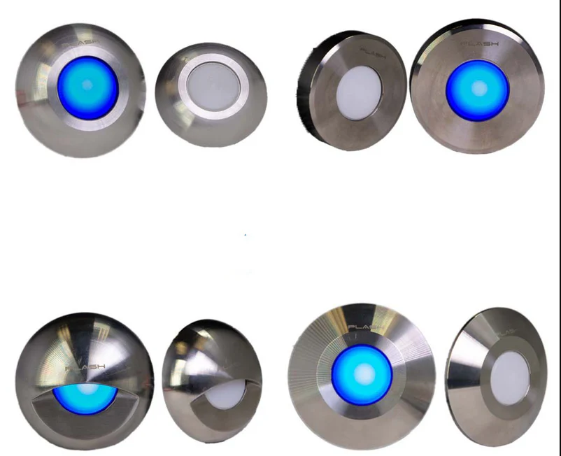 Plash - Gravity Red, Green and Blue LED Deck Light - 1.2W, 0.2A, IP67, 12-24V — Quality Boat Parts