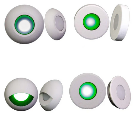 Plash - Gravity Red, Green and Blue LED Deck Light - 1.2W, 0.2A, IP67, 12-24V — Quality Boat Parts