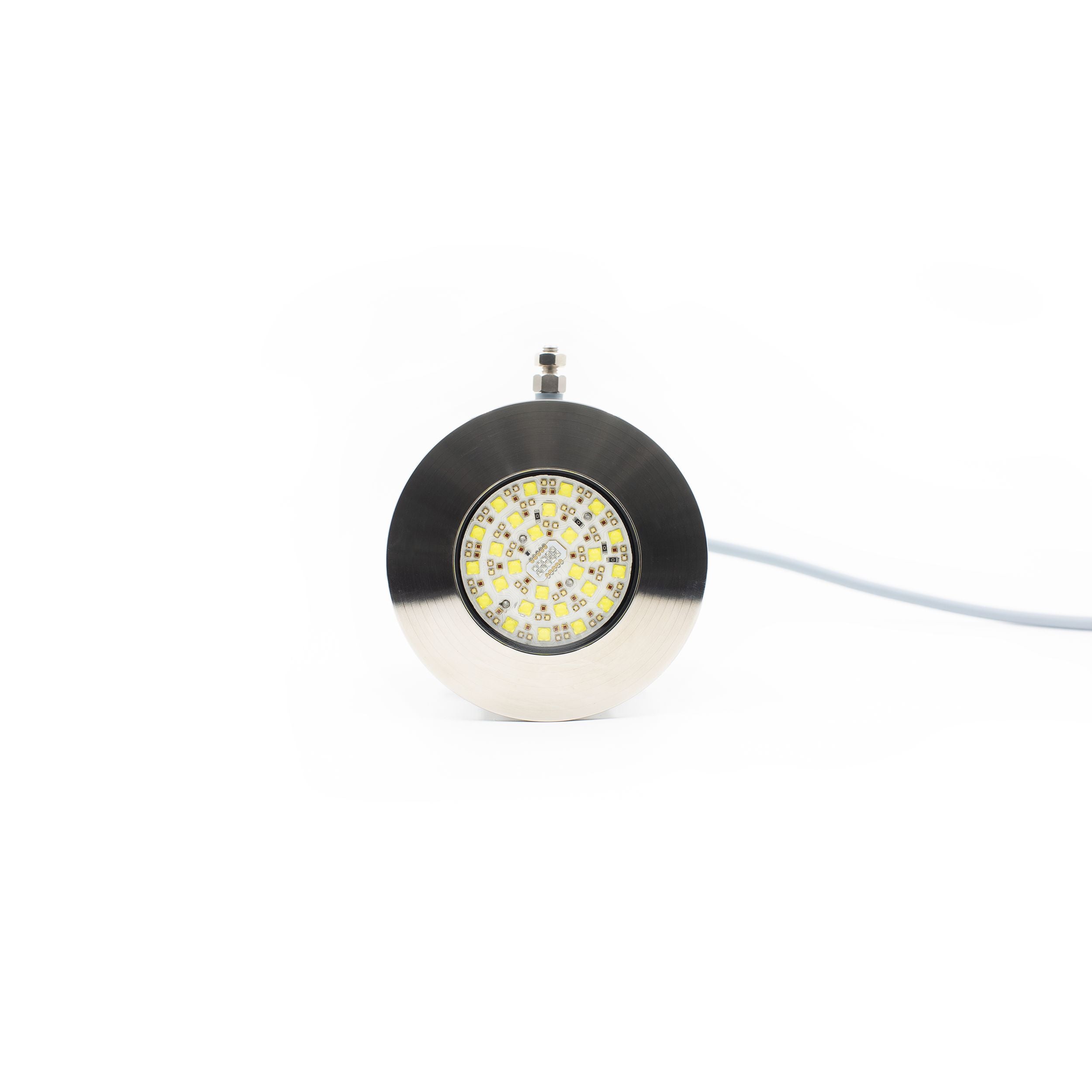 UWL - QTS 100 Low Voltage Underwater Light - Titanium, Flush Mount — Quality Boat Parts