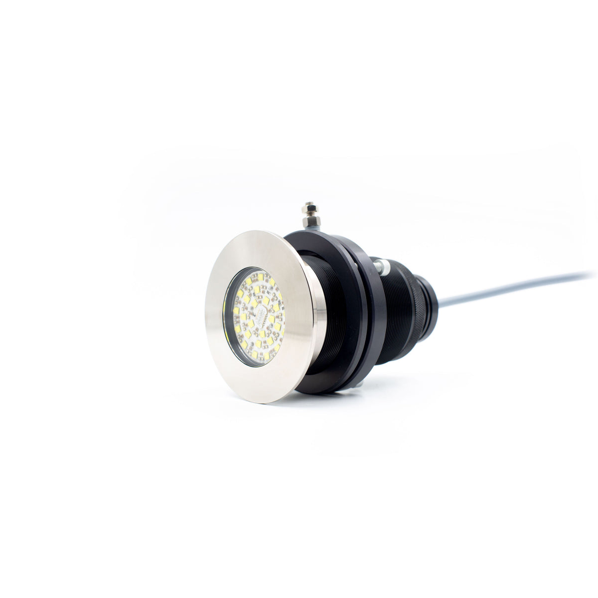 UWL - QTS 100 Low Voltage Underwater Light - Titanium, Flush Mount — Quality Boat Parts