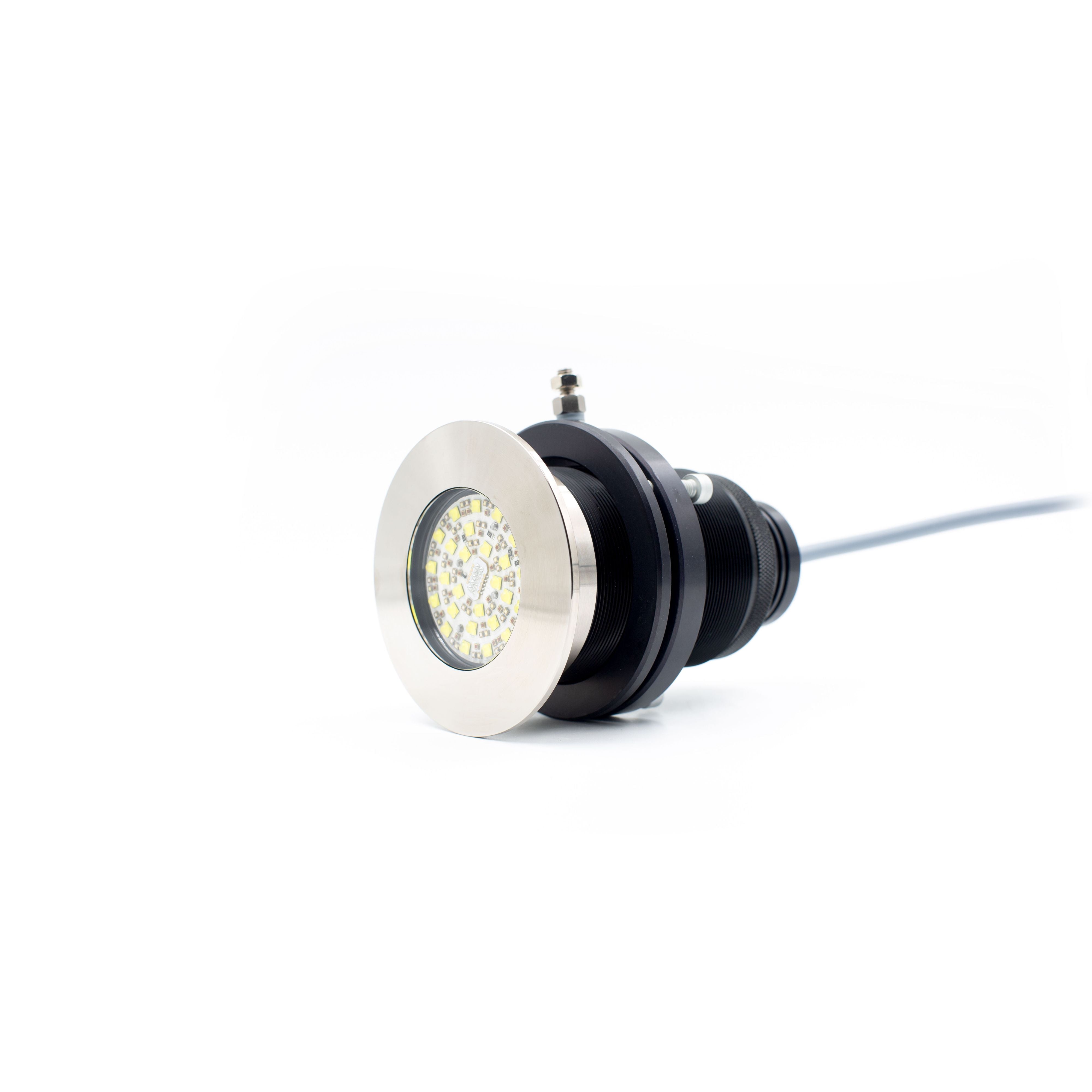 UWL - QTS 100 Low Voltage Underwater Light - Titanium, Flush Mount — Quality Boat Parts