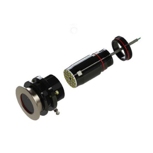 UWL - QTS 100 Low Voltage Underwater Light - Titanium, Flush Mount — Quality Boat Parts