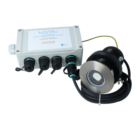 UWL - QTS 100 Low Voltage Underwater Light - Titanium, Flush Mount — Quality Boat Parts