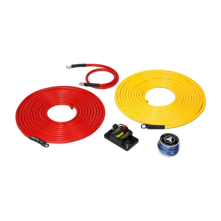 JL Audio Premium Power Marine Connection Kit, 12V, For Single Amplifier, ABYC-Standard Colored Wires — Quality Boat Parts