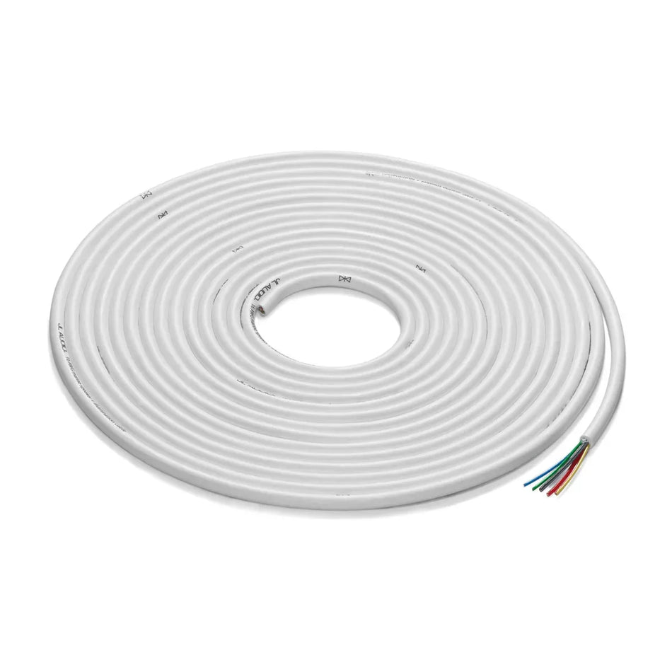 JL Audio 6-Conductor Multifunction Cable, For LED Speakers, 20/4+16/2 AWG, Marine-Grade White PVC Jacket, Stannum-Plated for Corrosion Resistance — Quality Boat Parts