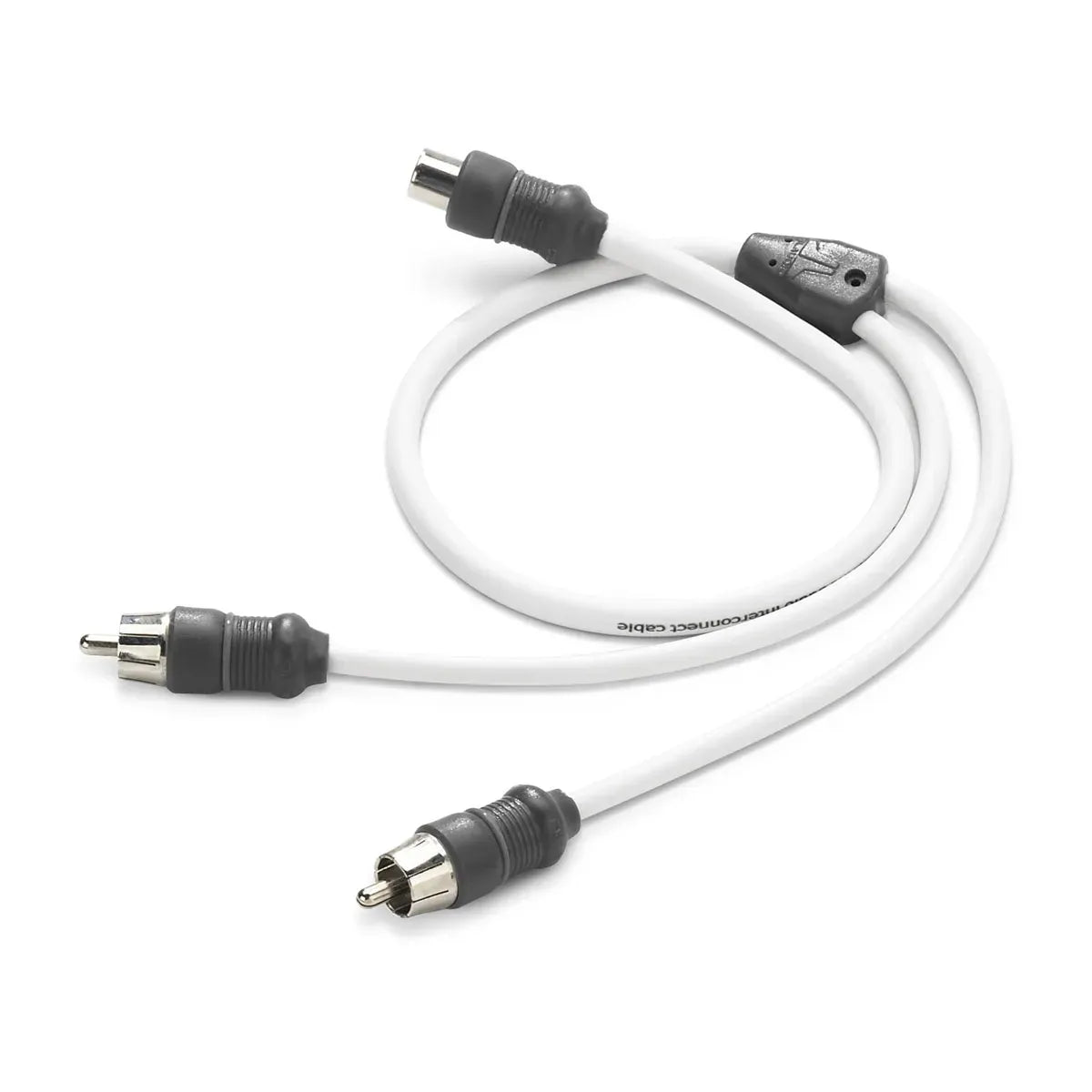 JL Audio XMD-WHTAICY Marine RCA Y-Adapter, 2-Channel, Twisted-Pair, OFC Copper, Molded Connectors, Brass Contacts — Quality Boat Parts