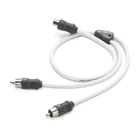 JL Audio XMD-WHTAICY Marine RCA Y-Adapter, 2-Channel, Twisted-Pair, OFC Copper, Molded Connectors, Brass Contacts — Quality Boat Parts