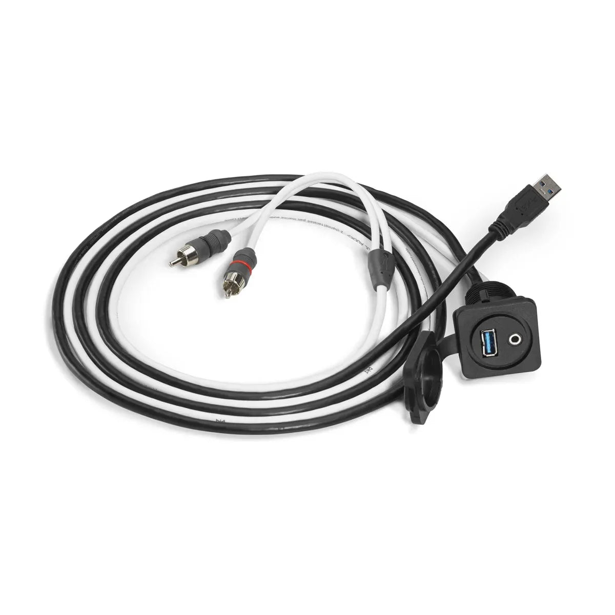 JL Audio Panel-Mount Audio Connector, Sealed Rubber Cover — Quality Boat Parts
