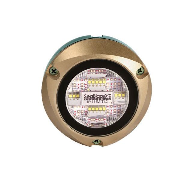 Lumitec Zambezi X2 Surface Mount Underwater Light, Poco Compatible, 6000 Lumens, 10-30VDC, IP68, TTP Control — Quality Boat Parts