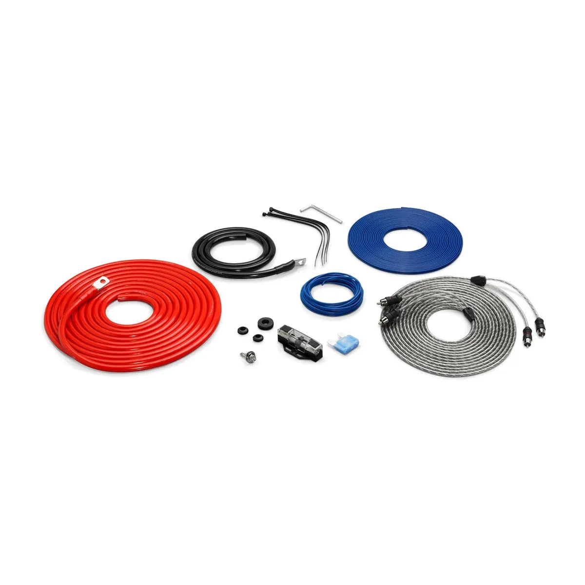 JL Audio Amplifier Connection Kit, Single Amplifier, MAXI Fuse Block, Power and Ground Wire, 18 ft 2-Channel Interconnect Cable, Speaker Wire, Remote Turn-On Lead — Quality Boat Parts