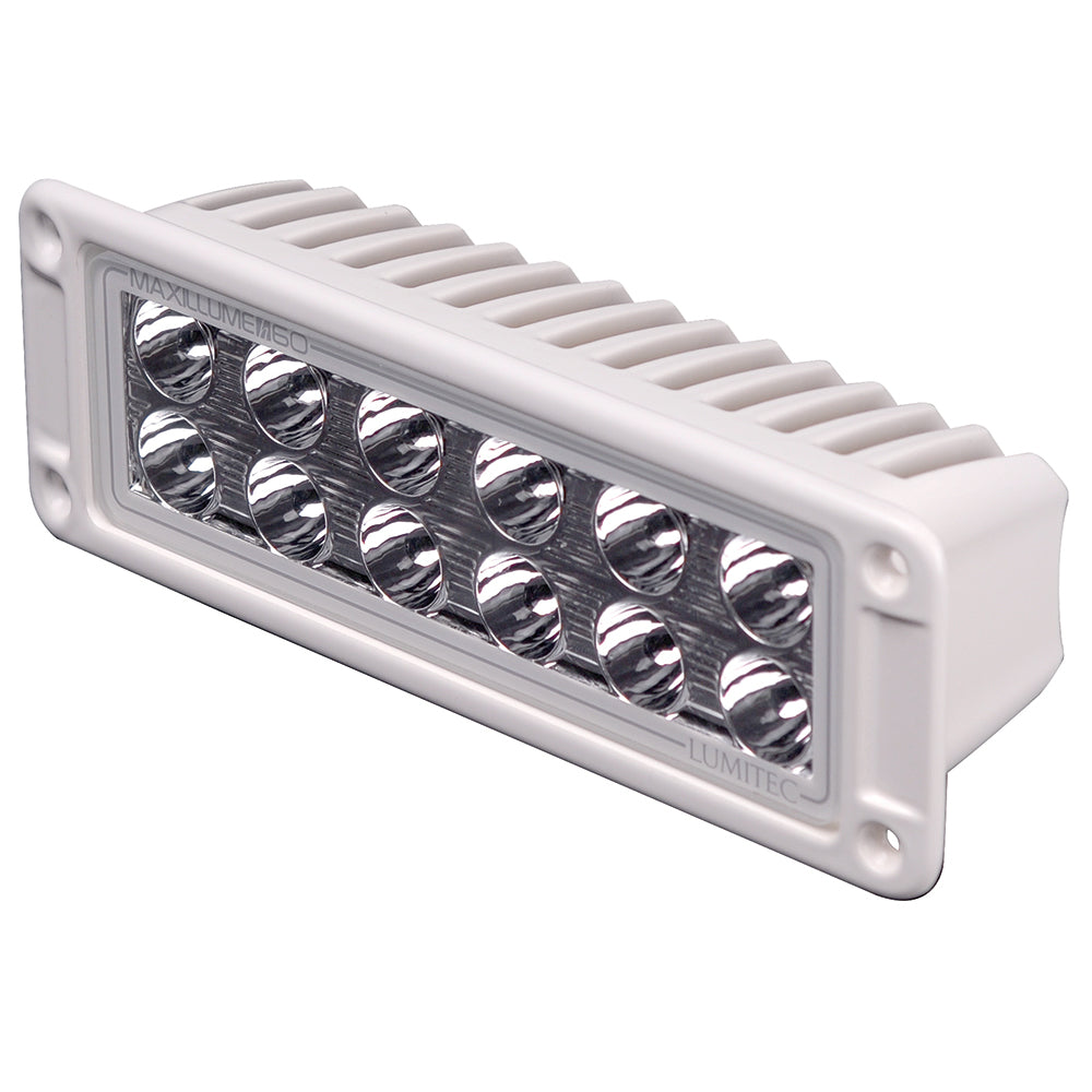 Lumitec - Maxillumeh60 - Flush Mount Flood Light - White Housing - White Dimming — Quality Boat Parts