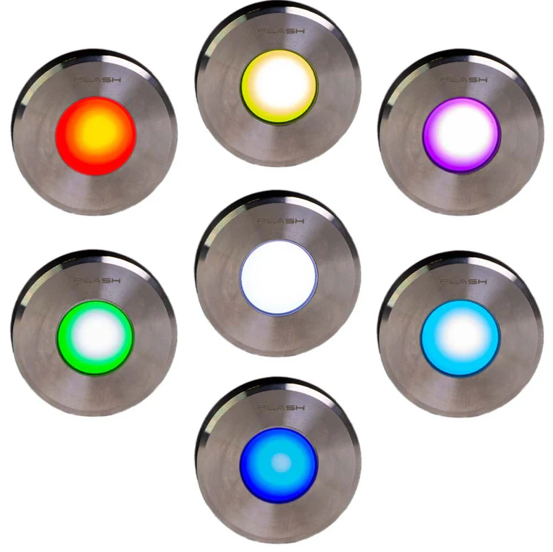 Plash - Gravity RGB LED Deck Light - 1.2W, 0.2A, IP67, 12V DC — Quality Boat Parts