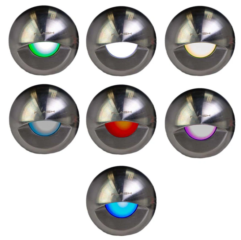Plash - Gravity RGB LED Deck Light - 1.2W, 0.2A, IP67, 12V DC — Quality Boat Parts