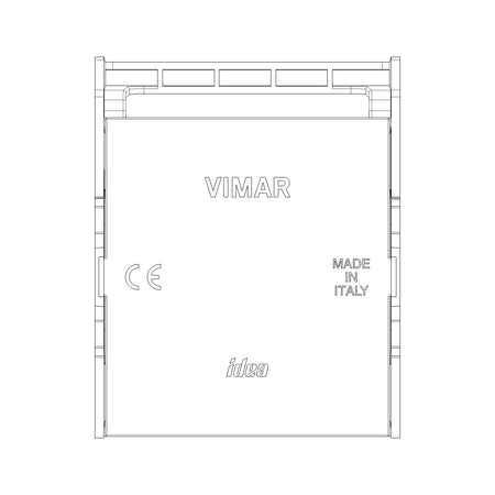 Vimar Idea 2-Module DIN-Rail Mounting Frame, DIN 60715 TH35, RAL 7035 — Quality Boat Parts