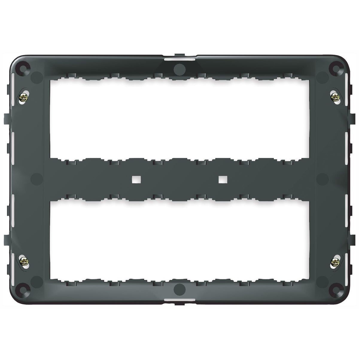 Vimar IDEA 12 (6+6)-Module Mounting Frame, For V71320/V71620/V71720 & 09920 Boxes, With Screws, Grey — Quality Boat Parts