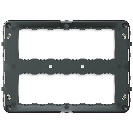 Vimar IDEA 12 (6+6)-Module Mounting Frame, For V71320/V71620/V71720 & 09920 Boxes, With Screws, Grey — Quality Boat Parts