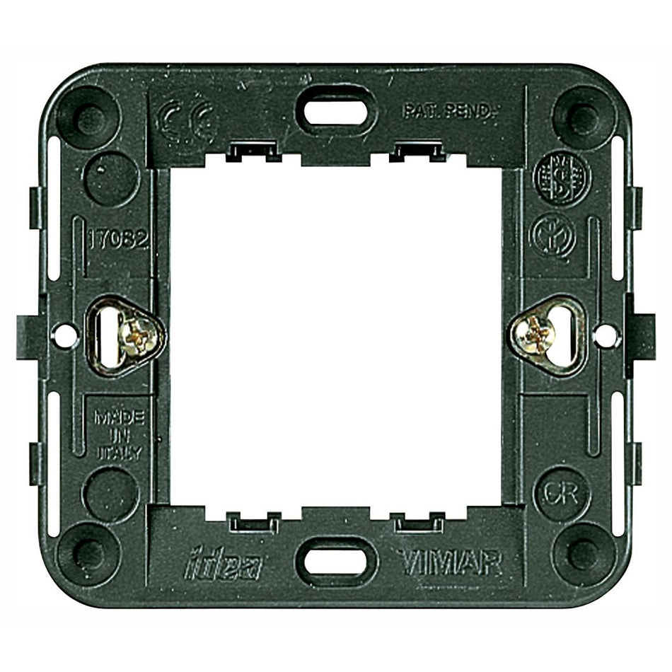 Vimar Idea 2-Reduced-Module Mounting Frame With Claws, For 60mm Round Flush or 09971 Surface Box — Quality Boat Parts