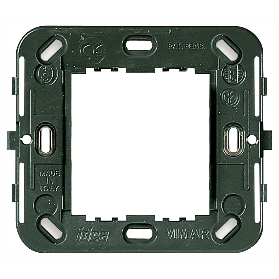 Vimar IDEA 2-Reduced-Module Mounting Frame, No Screws, 60 mm Centers, 56x56 mm Flush Boxes — Quality Boat Parts