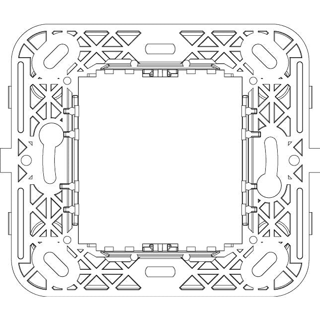 Vimar IDEA 2-Reduced-Module Mounting Frame, No Screws, 60 mm Centers, 56x56 mm Flush Boxes — Quality Boat Parts