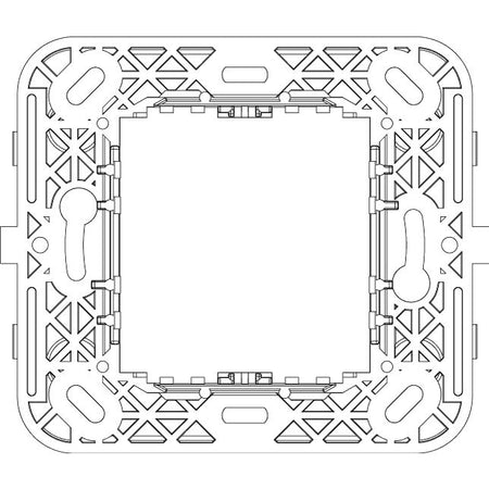 Vimar IDEA 2-Reduced-Module Mounting Frame, No Screws, 60 mm Centers, 56x56 mm Flush Boxes — Quality Boat Parts