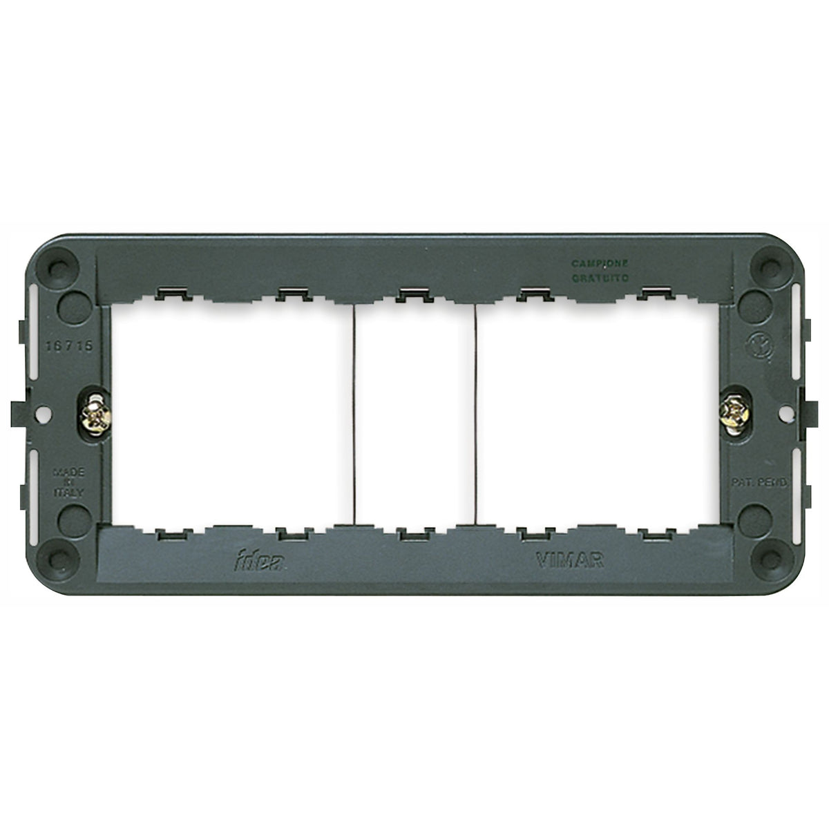 Vimar Idea 5-Module Mounting Frame, With Screws, Grey — Quality Boat Parts