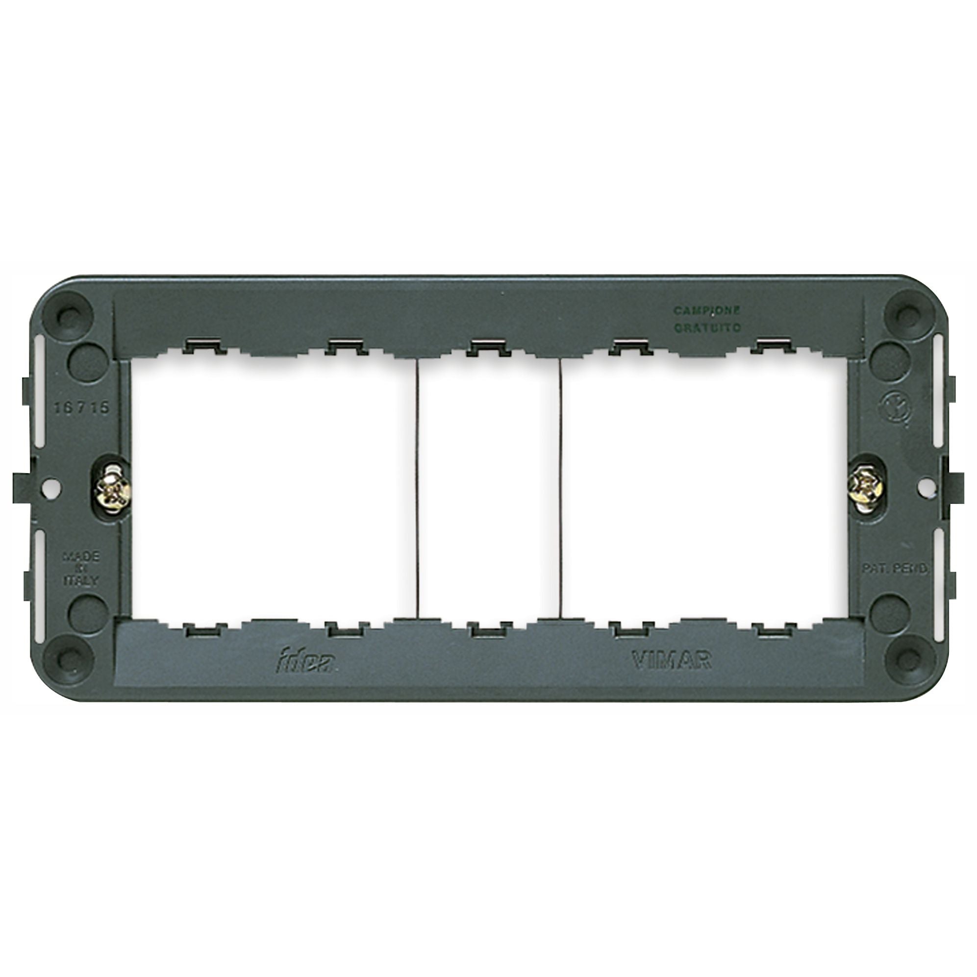 Vimar Idea 5-Module Mounting Frame, With Screws, Grey — Quality Boat Parts
