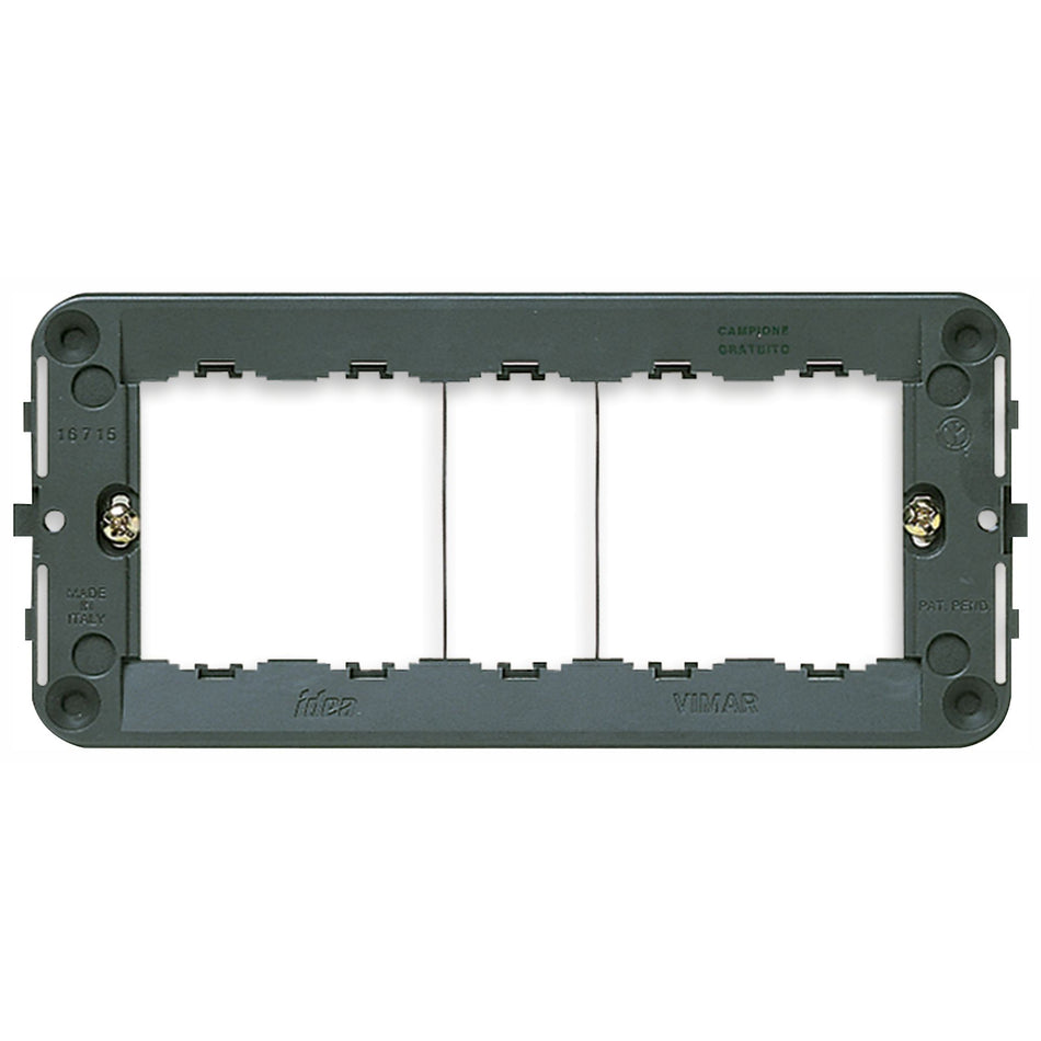 Vimar Idea 5-Module Mounting Frame, With Screws, Grey — Quality Boat Parts