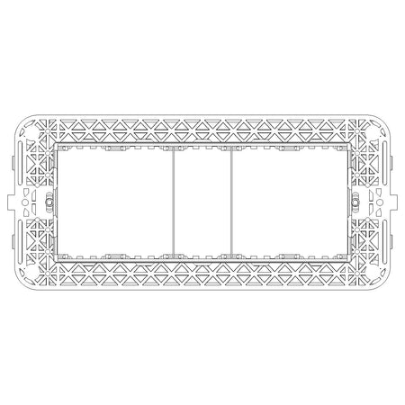 Vimar Idea 5-Module Mounting Frame, With Screws, Grey — Quality Boat Parts