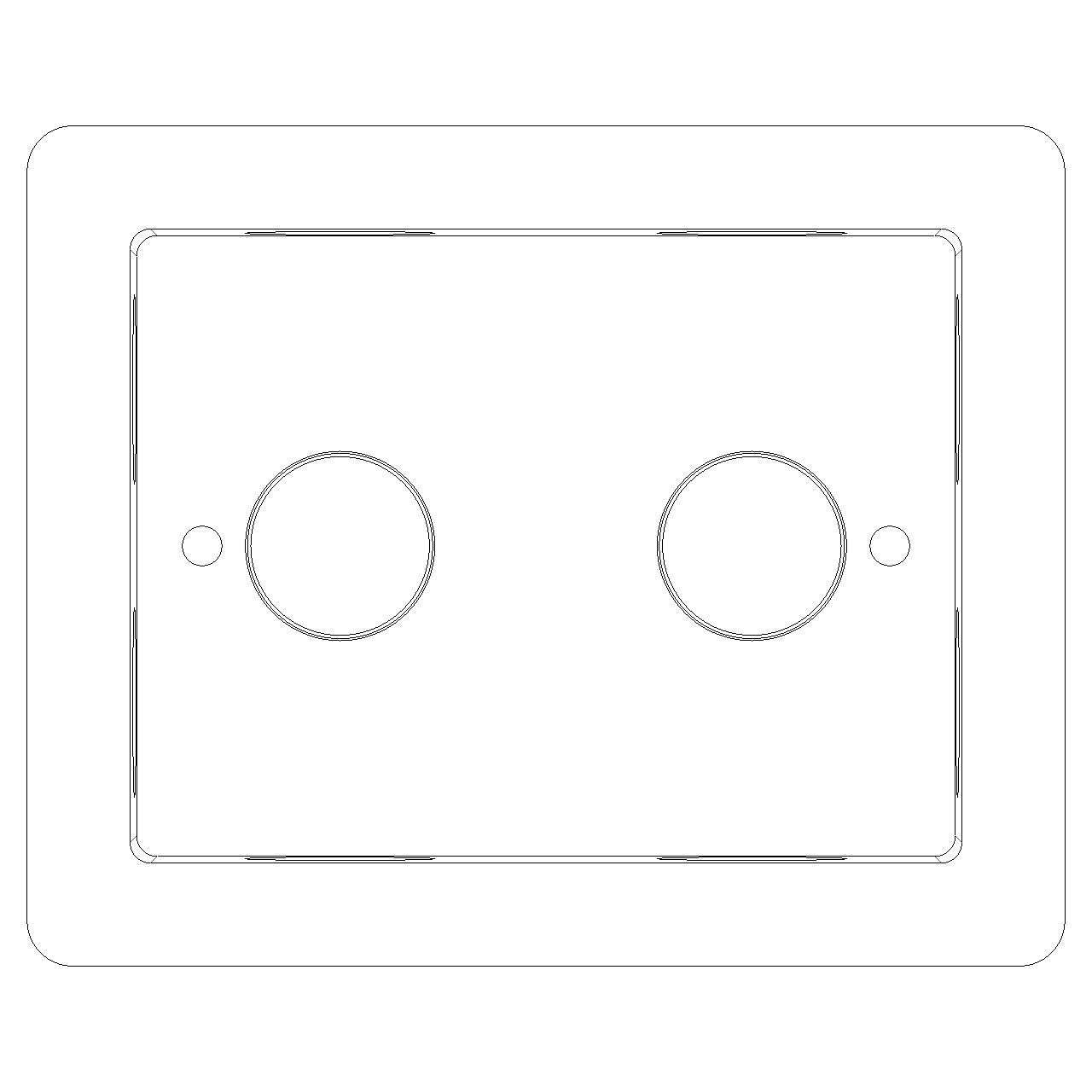 Vimar Flush Mounting Box, 3-Module, IP55, Plastic, Grey — Quality Boat Parts