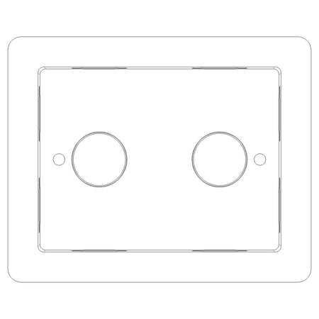 Vimar Flush Mounting Box, 3-Module, IP55, Plastic, Grey — Quality Boat Parts