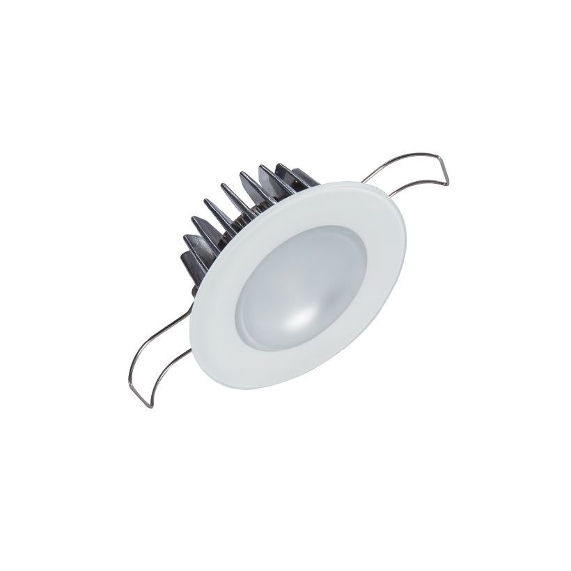 Lumitec Mirage Glass Flush Mount LED Down Light, White/Red/Green, 10-30V, IP67, 6W, Polished Finish — Quality Boat Parts