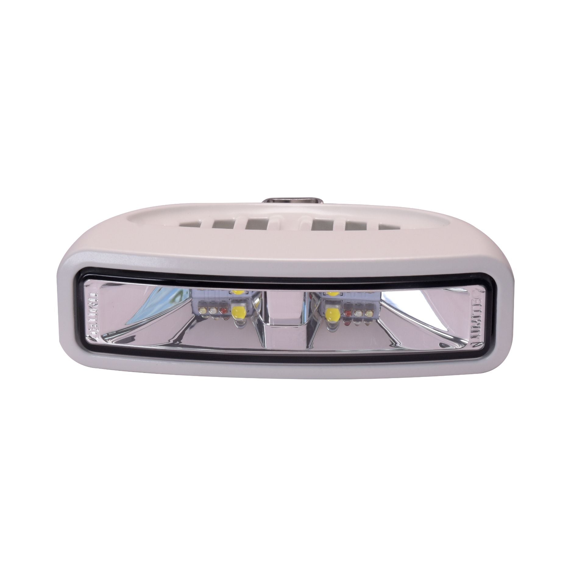 Lumitec Caprera3 Bracket-Mount LED Flood Light, Spectrum Halo, White Housing, 1200 Lumens, IP67, 12/24VDC — Quality Boat Parts