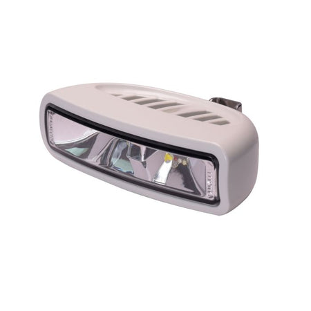 Lumitec Caprera3 Bracket-Mount LED Flood Light, Spectrum Halo, White Housing, 1200 Lumens, IP67, 12/24VDC — Quality Boat Parts