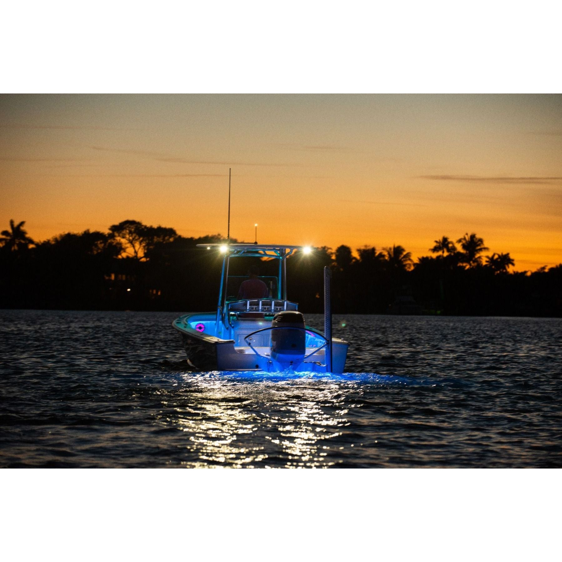Lumitec Capri3 LED Spreader Light, Spectrum Halo, Black Housing, 10-30V, IP67 — Quality Boat Parts